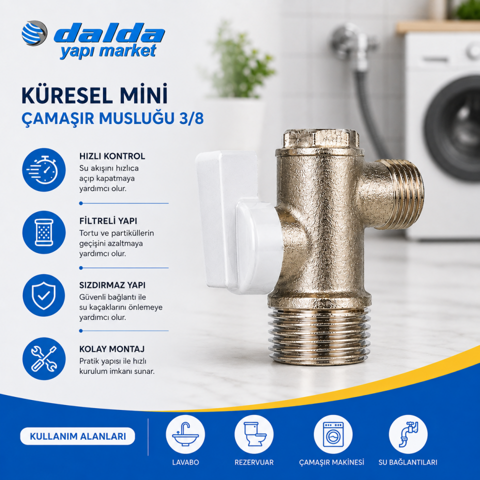 DALDA KÜRESEL FİLTRELİ ARA MUSLUK 8216573