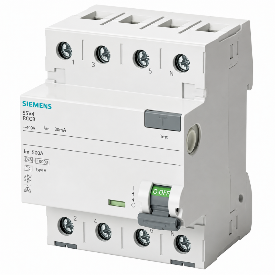 SİEMENS 3X63 300 MA KAÇAK AKIM SİGORTASI 5SV5646-6