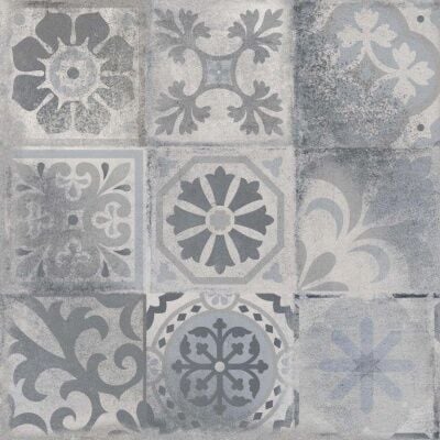 60X60 CİTY GRAY PATCHWORK MOTİF SERAMİK