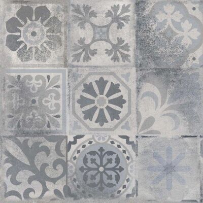 60X60 CİTY GRAY PATCHWORK MOTİF SERAMİK