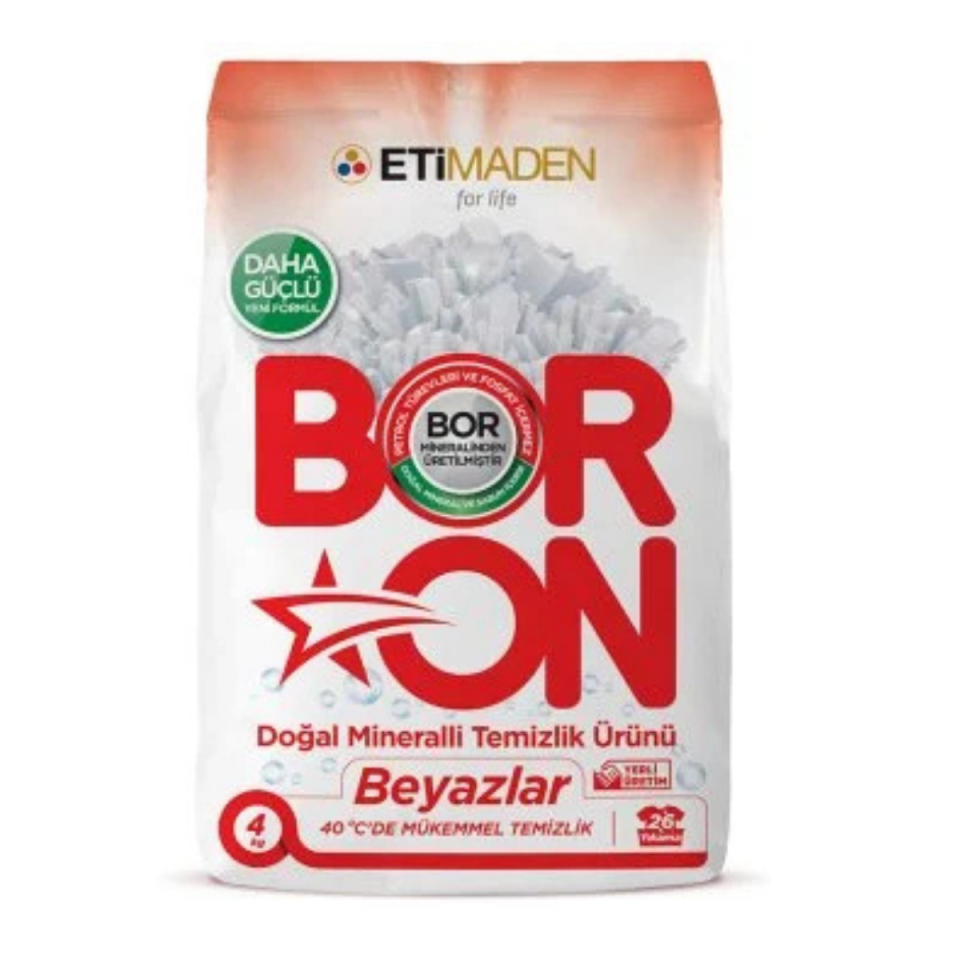 BORON TOZ ÇAMAŞIR DETERJANI BEYAZLAR 4 KG