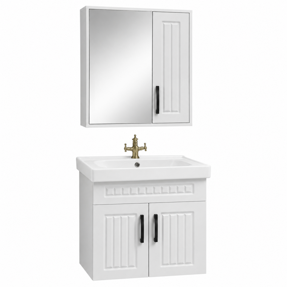 BANYO DOLABI 80 CM SOFT GRİ