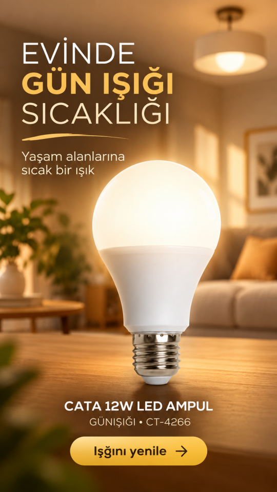 CATA 12W LED AMPUL GÜNIŞIĞI CT-4266