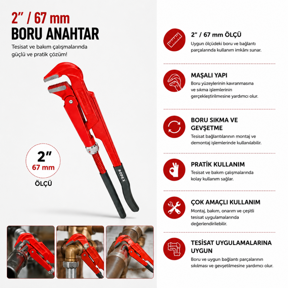 RODEX BORU ANAHTARI MAŞALI 2'' 67MM RHT0310200002