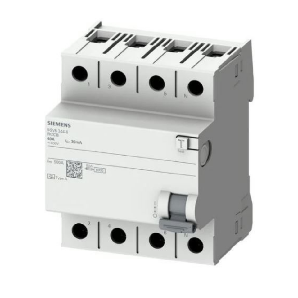 SİEMENS 3X40 30 MA KAÇAK AKIM SİGORTASI  5SV5344-6