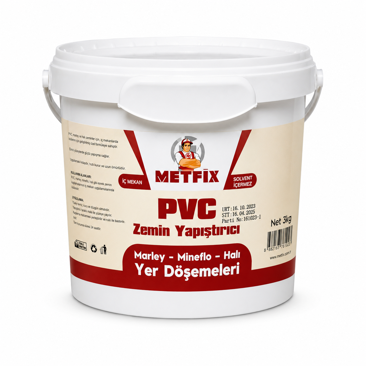 METFİX PVC VE MARLEY ZEMİN YAPIŞTIRICI 3KG