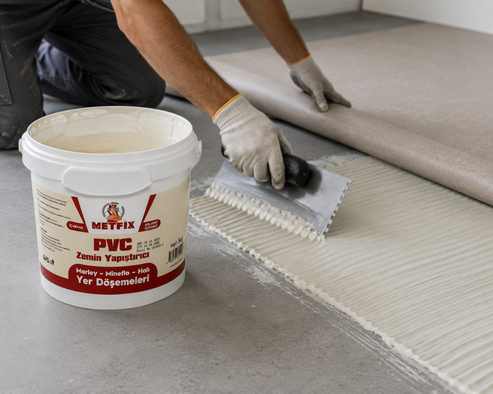 METFİX PVC VE MARLEY ZEMİN YAPIŞTIRICI 3KG
