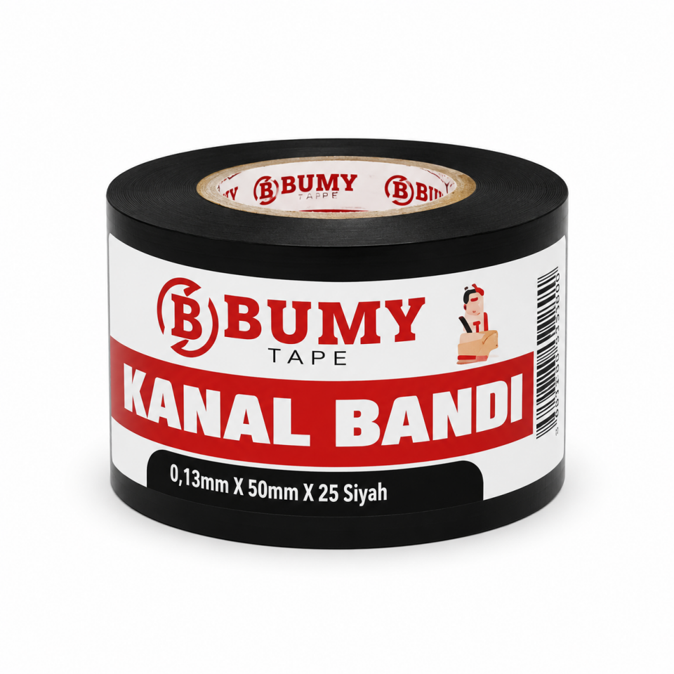 BUMY KANAL BANDI 0,13MMX50MMX25 SİYAH