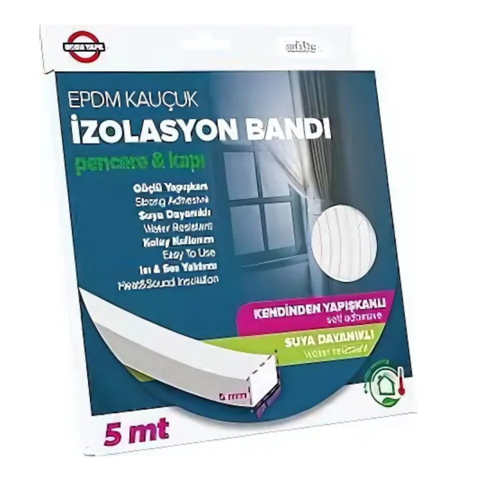 NOBEL KAUÇUK İZOLASYON BANDI BEYAZ 5MMX5MT 1584932525