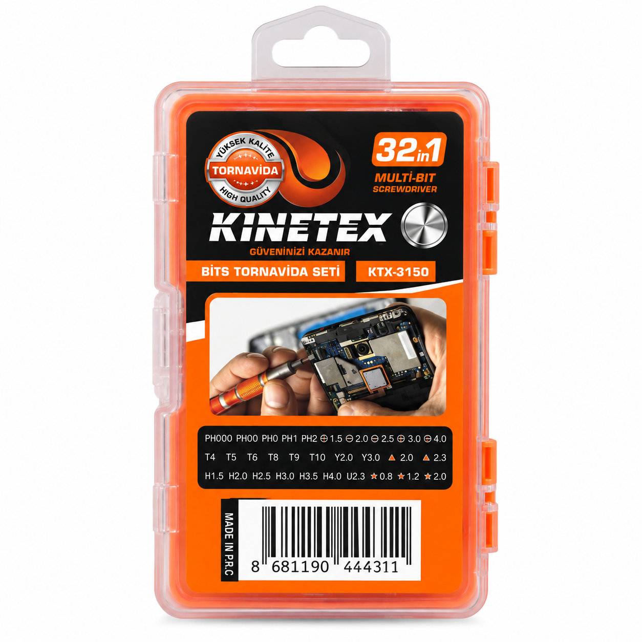 KINETEX BİTS TORNAVİDA SETİ 32X1 KTX-3150