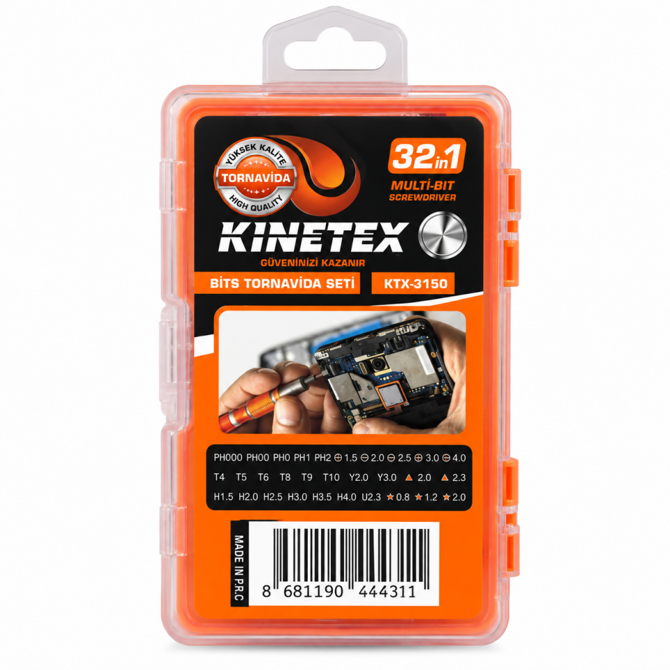 KINETEX BİTS TORNAVİDA SETİ 32X1 KTX-3150