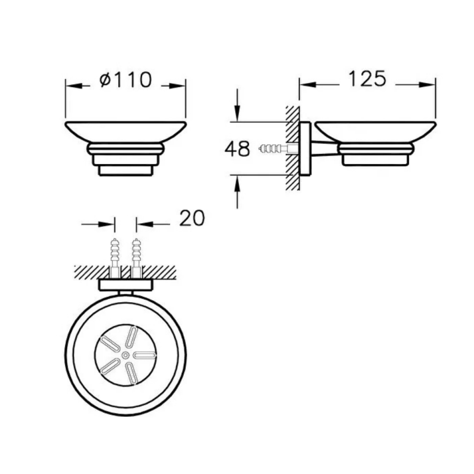 VİTRA QLİNE SABUNLUK A44992