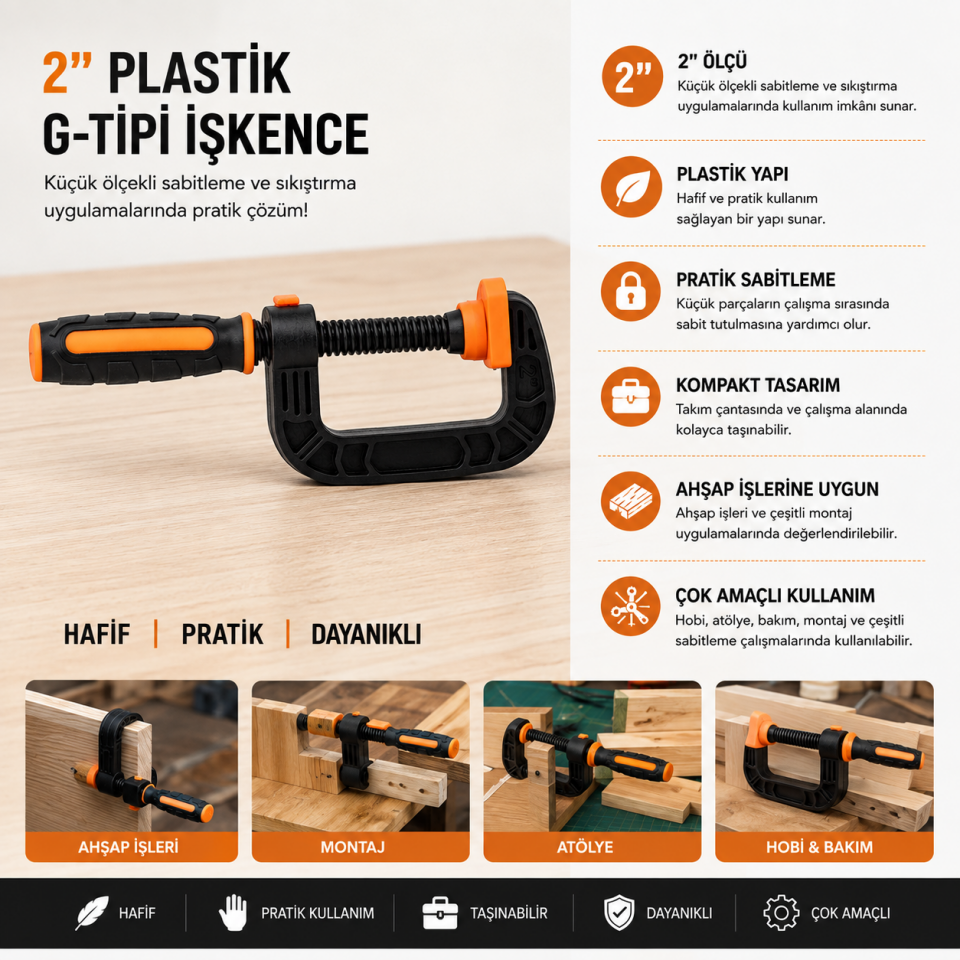 KINETEX AHŞAP KELEPÇE KLİPSİ NO:2 KTX-3354