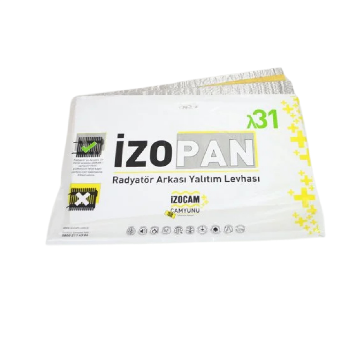İZOPAN LEVHA 55X90 CM