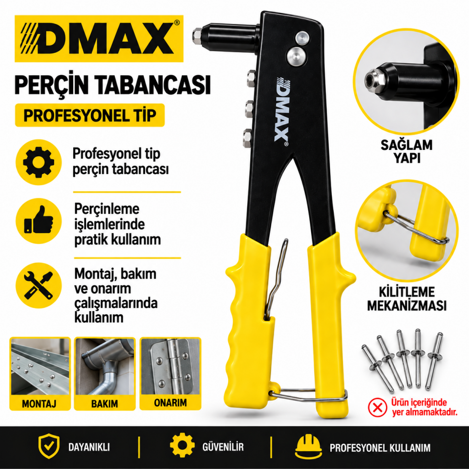 DMAX PERÇİN TABANCASI PROF DMX4780