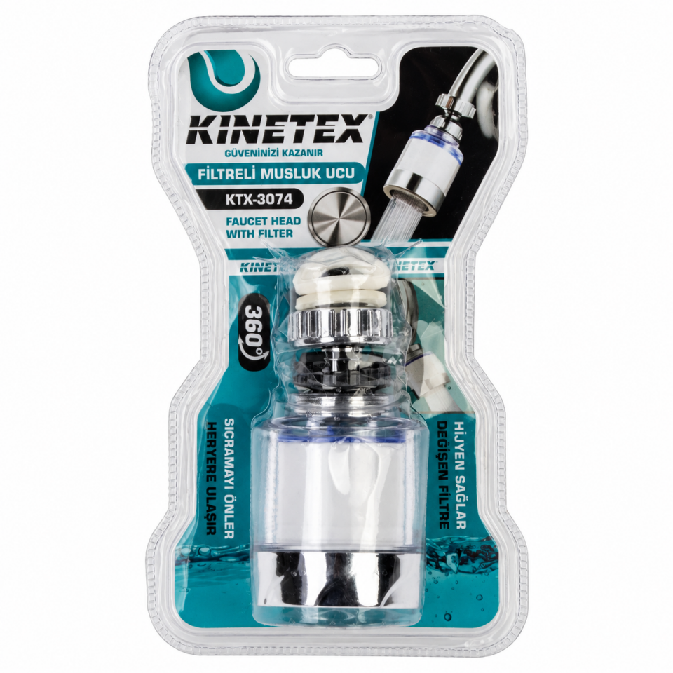 KINETEX FİLTRELİ MUSLUK UCU KTX-3074