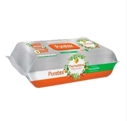 PURETEX YÜZEY TEMİZLİK HAVLUSU TURUNCU MEYVE 100 LÜ