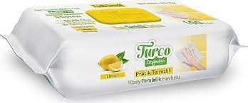 BABY TURCO YÜZEY TEMİZLİK HAVLUSU LİMON 100 LÜ
