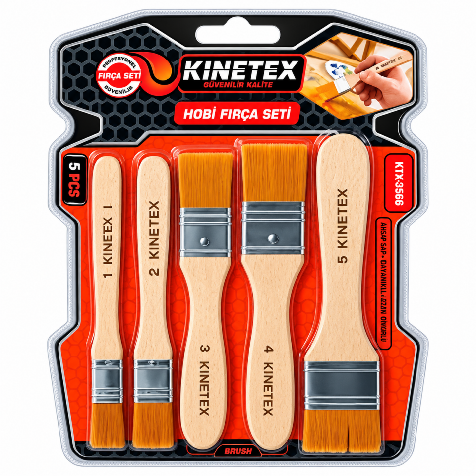 KINETEX HOBİ FIRÇA SETİ 5 Lİ KTX-3566