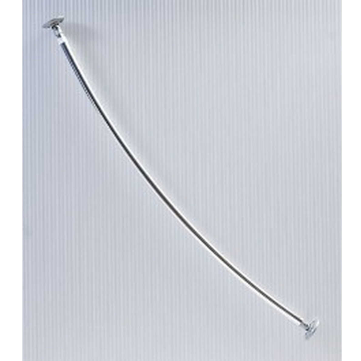 PRİMANOVA PERDE BORU EĞİMLİ TELESKOPİK ALU. PARLAK ELOKSAL