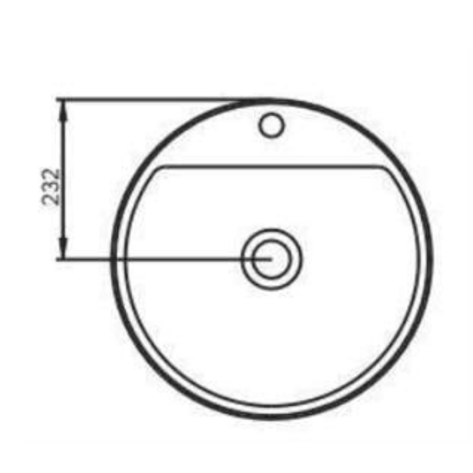 SERAMİKSAN AQUA T.ÜSTÜ YUV.LAVABO 46 CM A074002