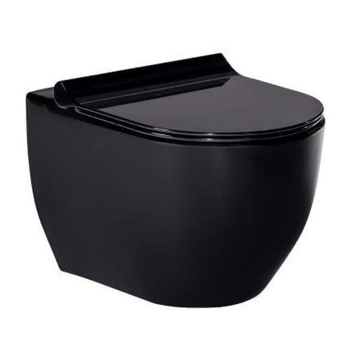 SERAMİKSAN OCEAN ASMA KLOZET  SİYAH+KAPAK