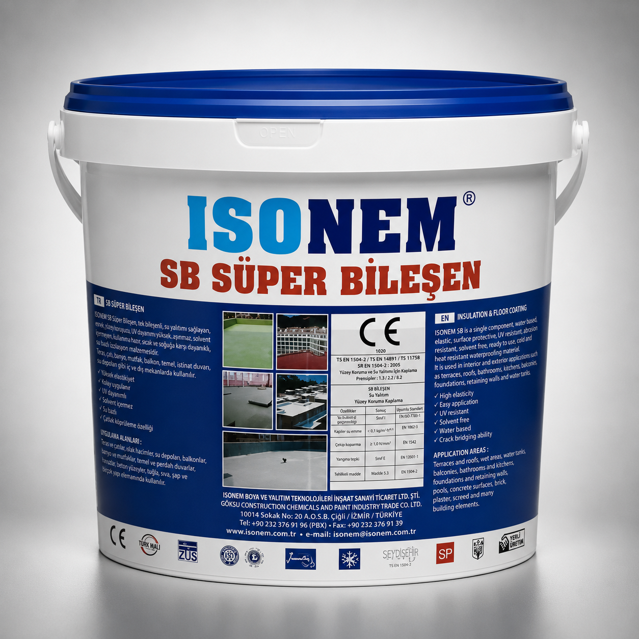 ISONEM SB SÜPER BİLEŞEN BEYAZ 18 KG