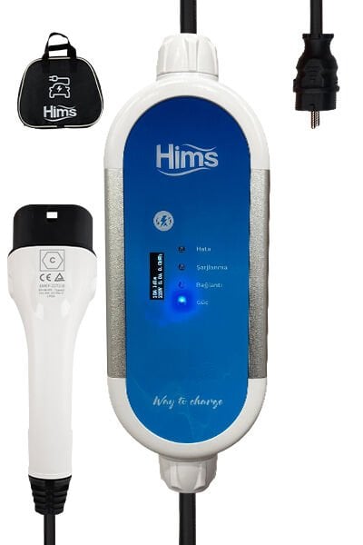 HIMS EV TİPİ TAŞINABİLİR E.ARAÇ ŞARJ CİHAZI HCTK-G-3 3.7 KW