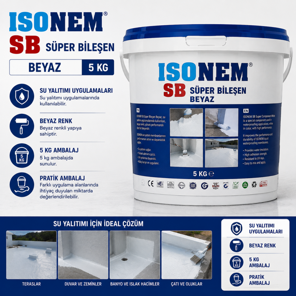 ISONEM SB SÜPER BİLEŞEN BEYAZ 5 KG