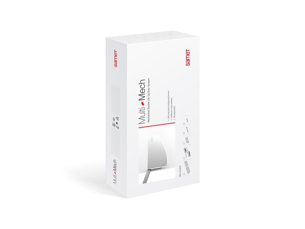 SAMET MEKANİK 2 Lİ KALKAR KAPAK SİSTEMİ B1 BEYAZ