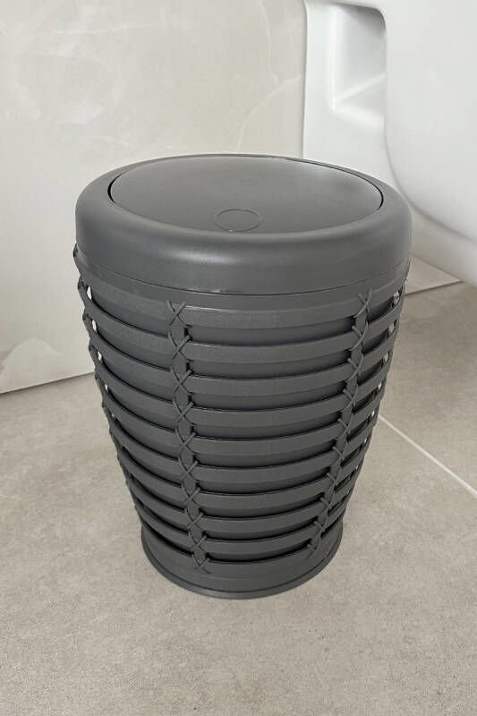 PRİMANOVA PALM ÇÖP KOVASI ANTRASİT GRİ ME210707