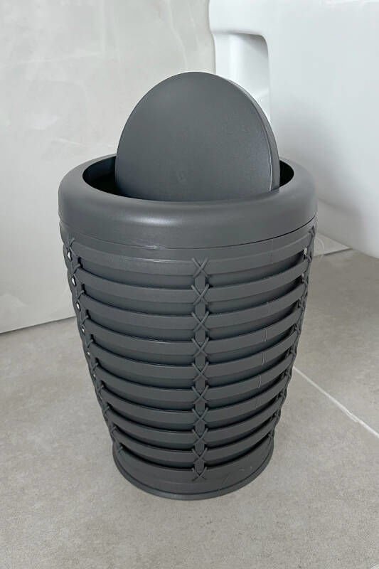 PRİMANOVA PALM ÇÖP KOVASI ANTRASİT GRİ ME210707