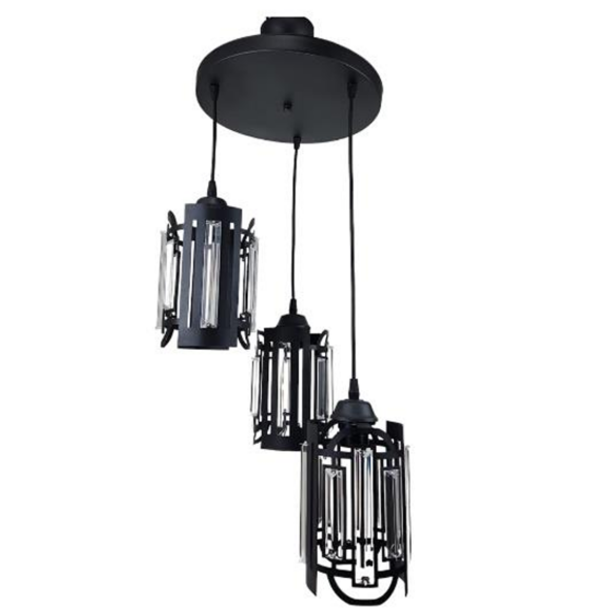 AVİZE NAPOLİ 3 LÜ SARKIT SİYAH