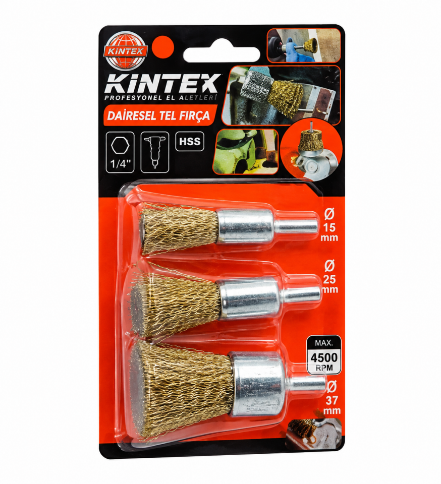 KINETEX SAÇAKLI TEL FIRÇA KTX-3390