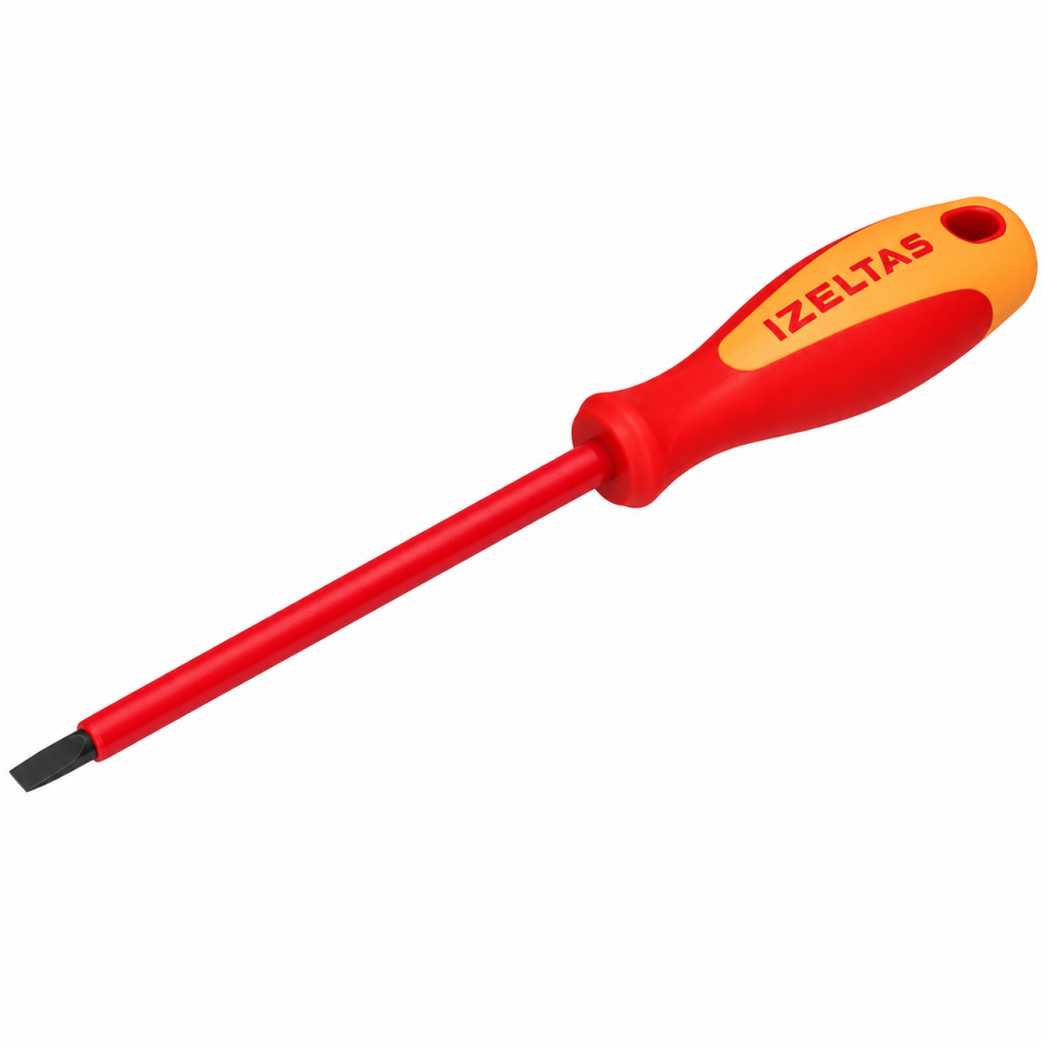 İZELTAŞ ELEKTRİKÇİ İZOLELİ DÜZ TORNAVİDA 5.5X125
