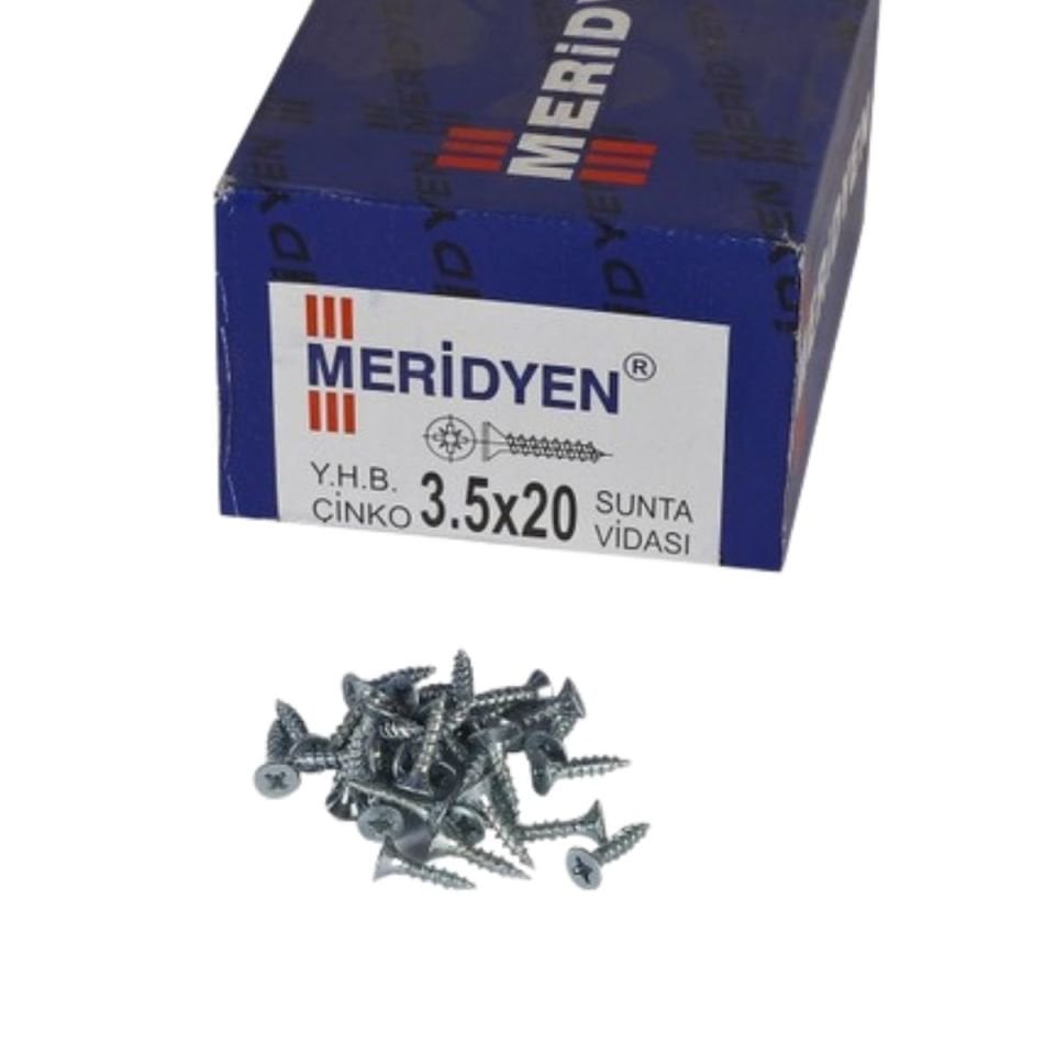 3,5X20 SUNTA VİDASI-1000 Lİ PK MERİDYEN