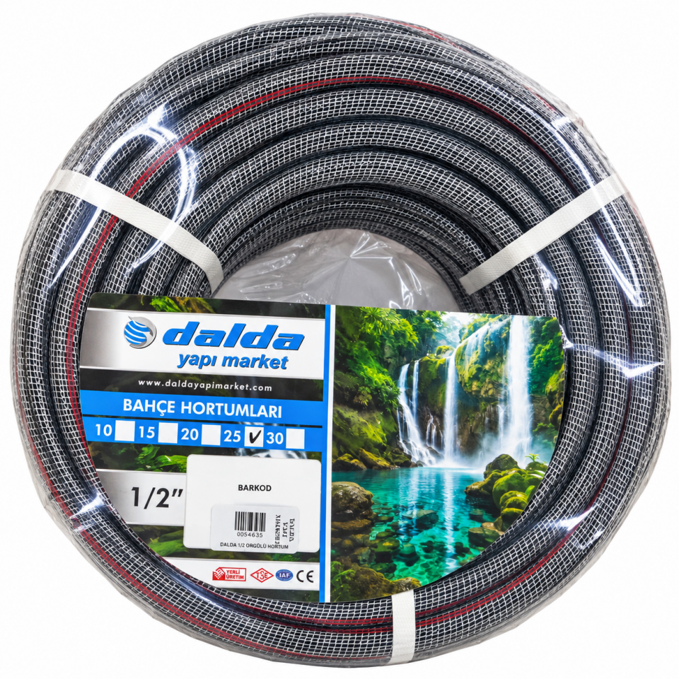 DALDA 1/2 ÖRGÜLÜ HORTUM 50 MT SİYAH UV