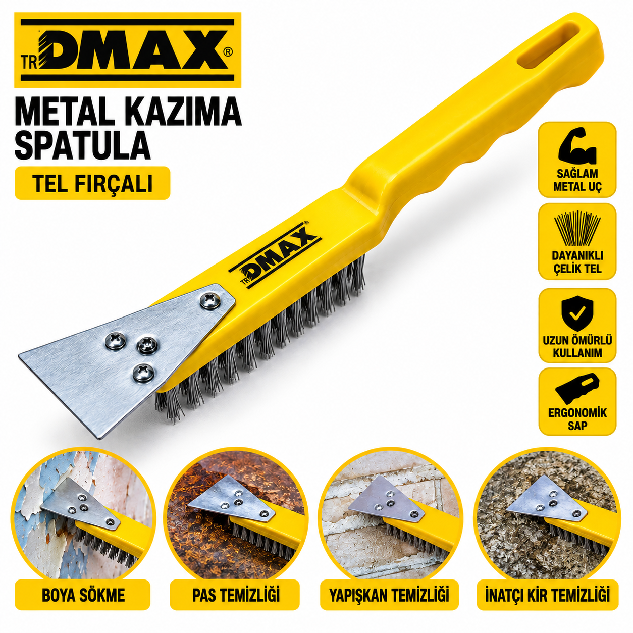 DMAX KAZIMA SPATULALI TEL FIRÇA 270 MM DMX4802