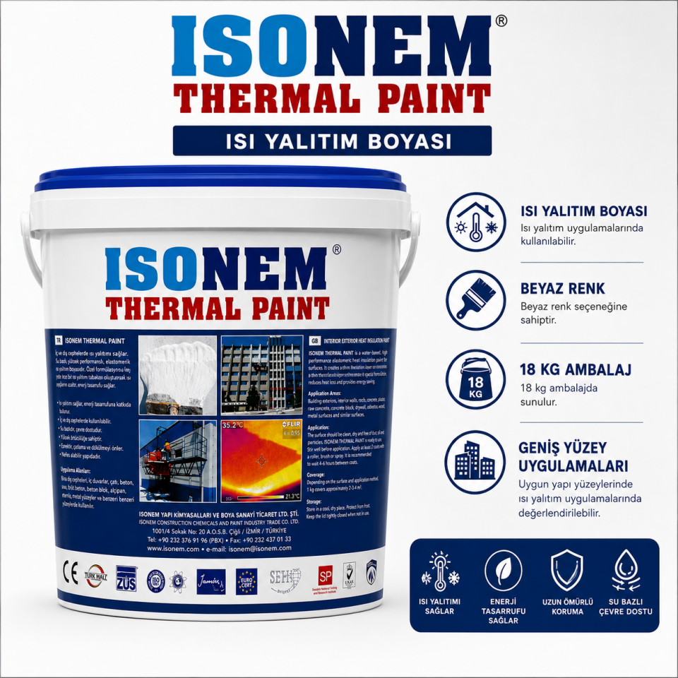 ISONEM THERMAL PAINT 18 KĞ BEYAZ