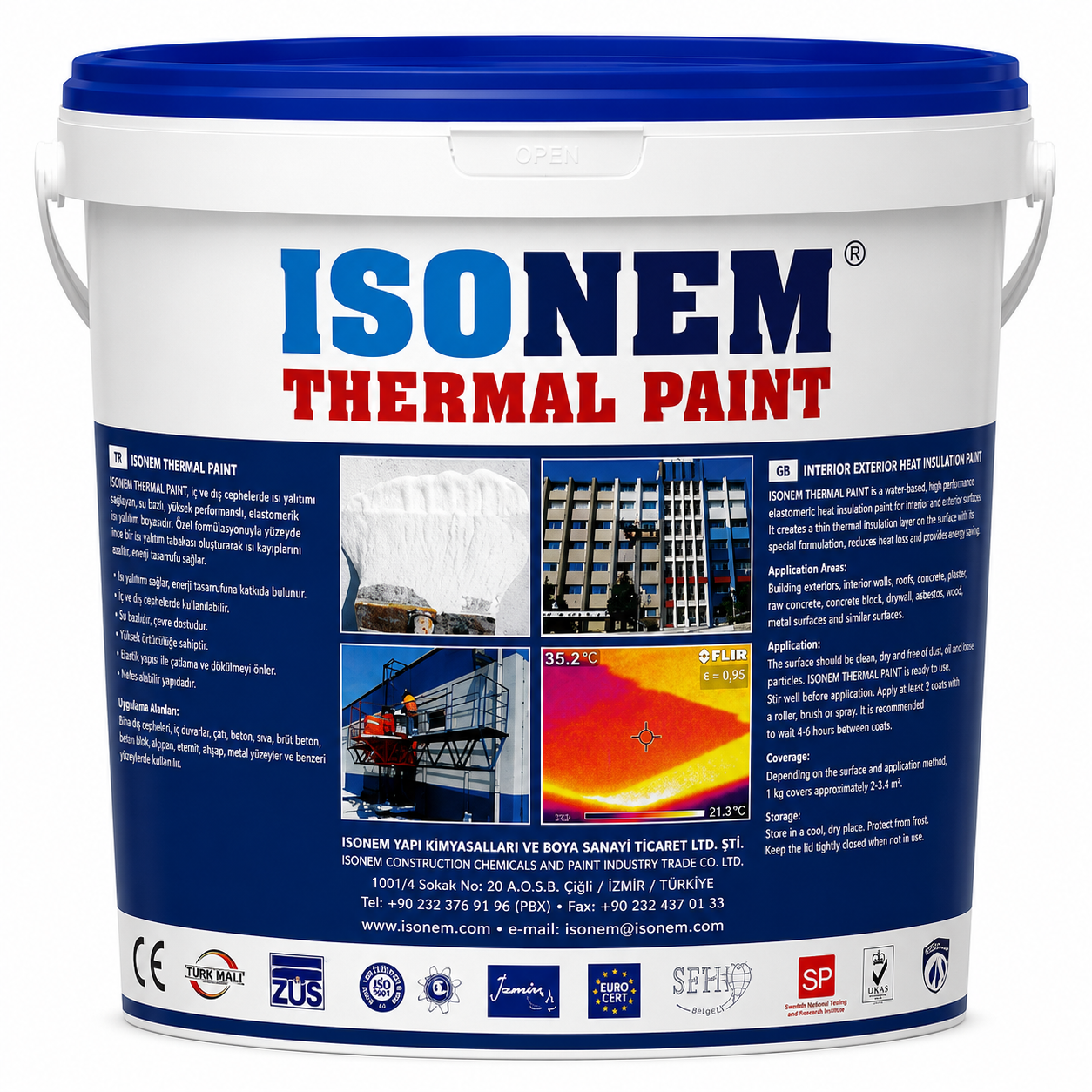 ISONEM THERMAL PAINT 18 KĞ BEYAZ