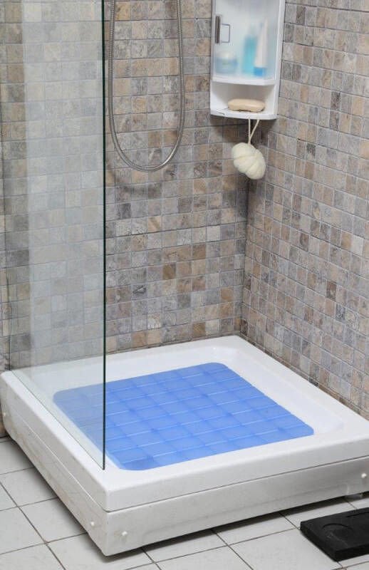 PRİMANOVA DUŞ İÇİ KAYDIRMAZ ŞEFFAF MAVİ