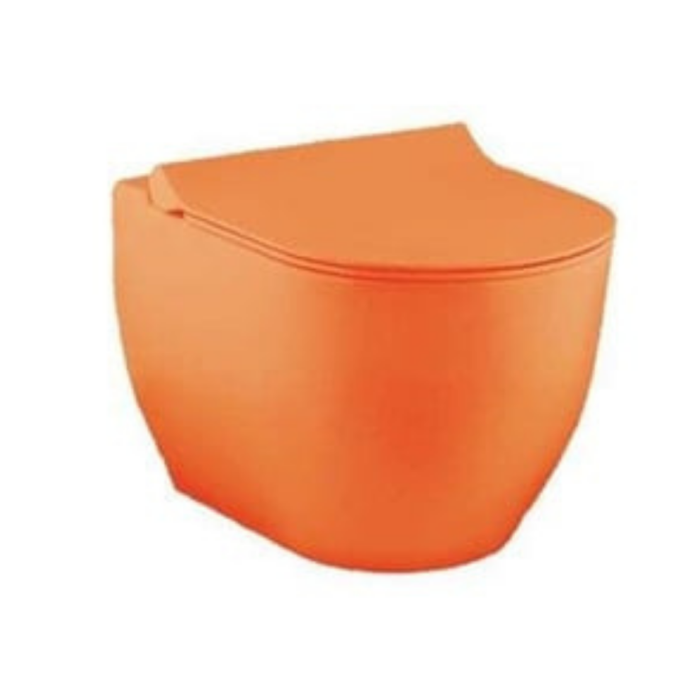 SERAMİKSAN OCEAN ASMA KLOZET TURUNCU+KAPAK