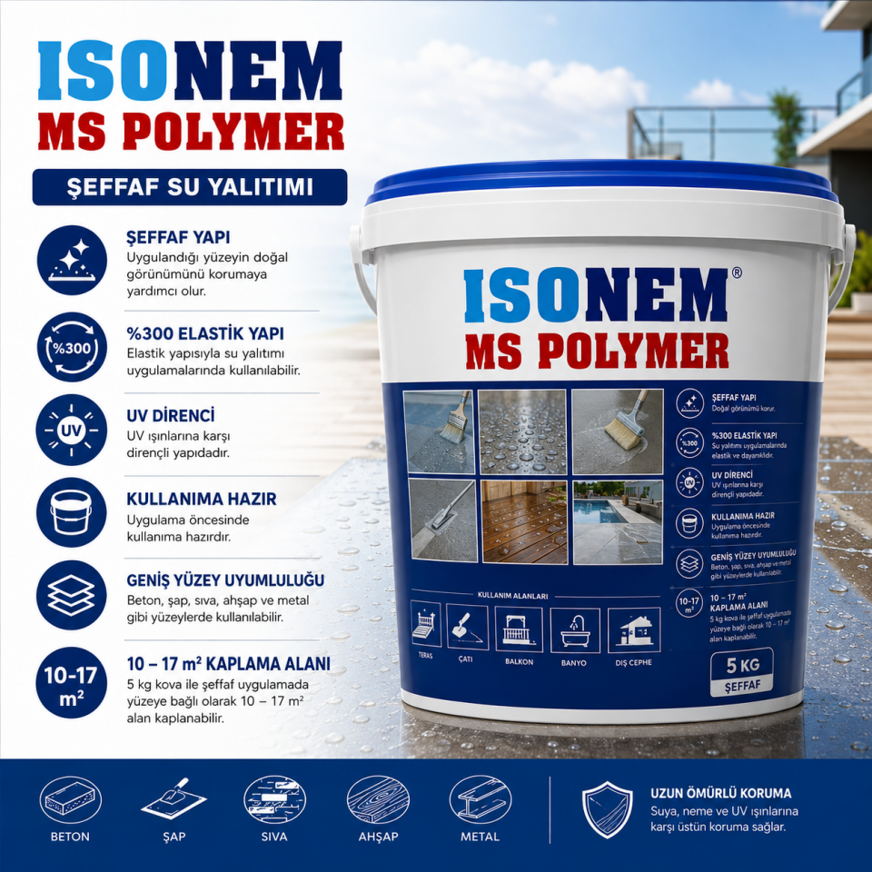 ISONEM MS POLİMER ŞEFFAF 5 KG
