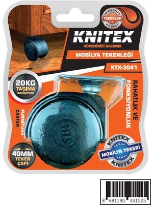 KINETEX MOBİLYA TEKERLEĞİ TABLALI KTX-3037