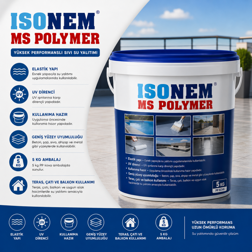 ISONEM MS POLİMER BEYAZ 5 KG