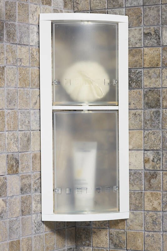 PRİMANOVA KAPAKLI KÖŞE RAFI ŞEFFAF NATUREL