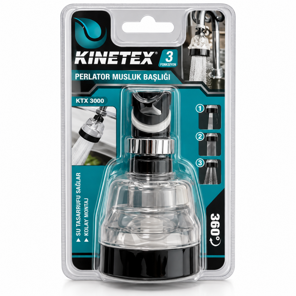 KINETEX ŞEFFAF MUSLUK UCU KTX-3070