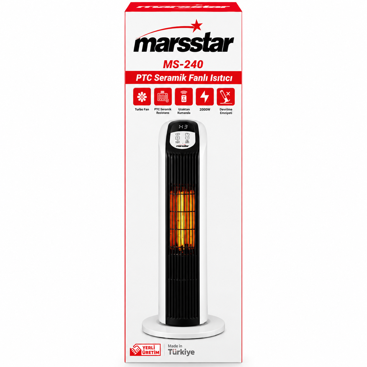 MARSSTAR PTC SERAMİK FANLI ISITICI MS-240