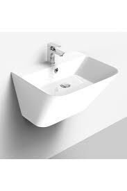 LAVABO 55 CM MOENA PARLAK BEYAZ LUCCO 61100604-101
