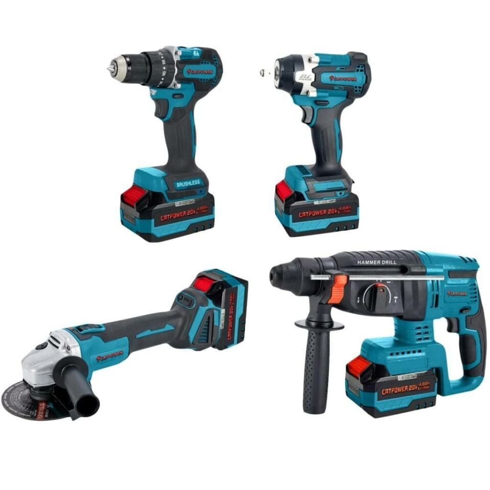 CATPOWER KÖMÜRSÜZ AKÜLÜ 4 LÜ SET CAT1580